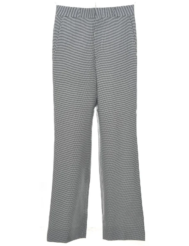 Herringbone Tweed Trousers - W28 L35 Trousers Wedding White