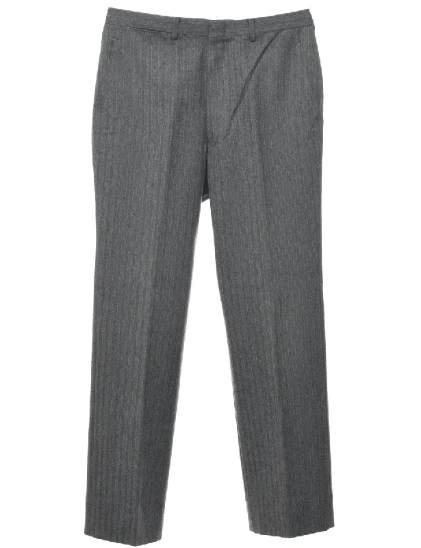 Herringbone Tweed Trousers - W32 L30 Trousers Ceremony Elegant