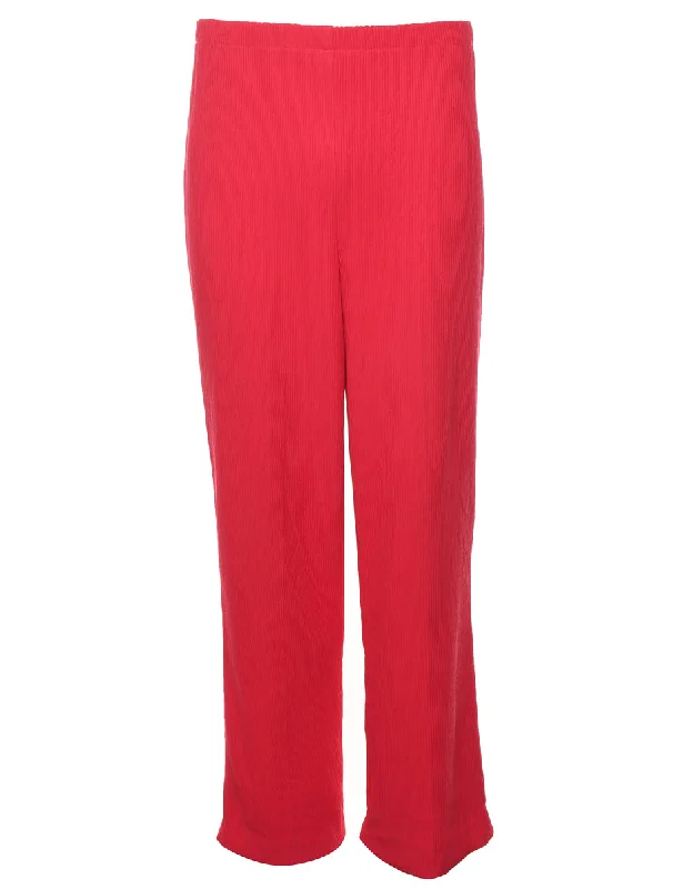 Hot Pink Elasticated Hot Pink Trousers - W26 L28 Trousers versatile functional