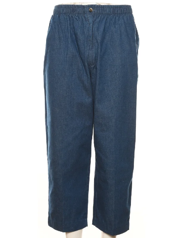 L.L. Bean Denim Trousers - W28 L26 Trousers Low Rise Relaxed