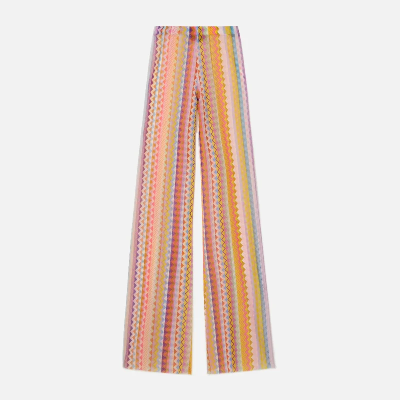 Missoni Trousers - Keleidos Stripe Trousers Print Floral