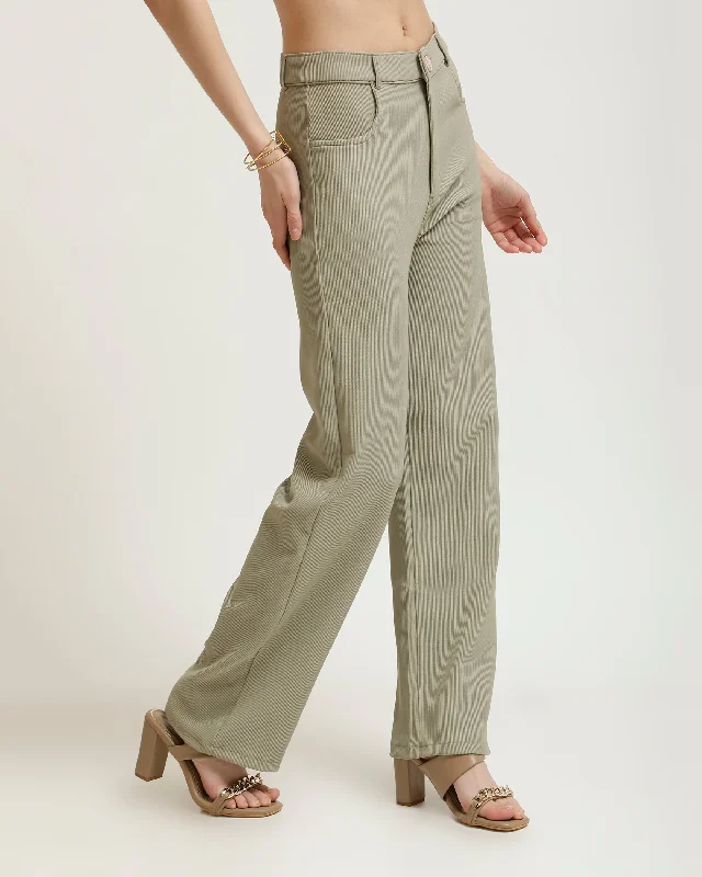 RIBBED TROUSERS Trousers sophisticated sleek