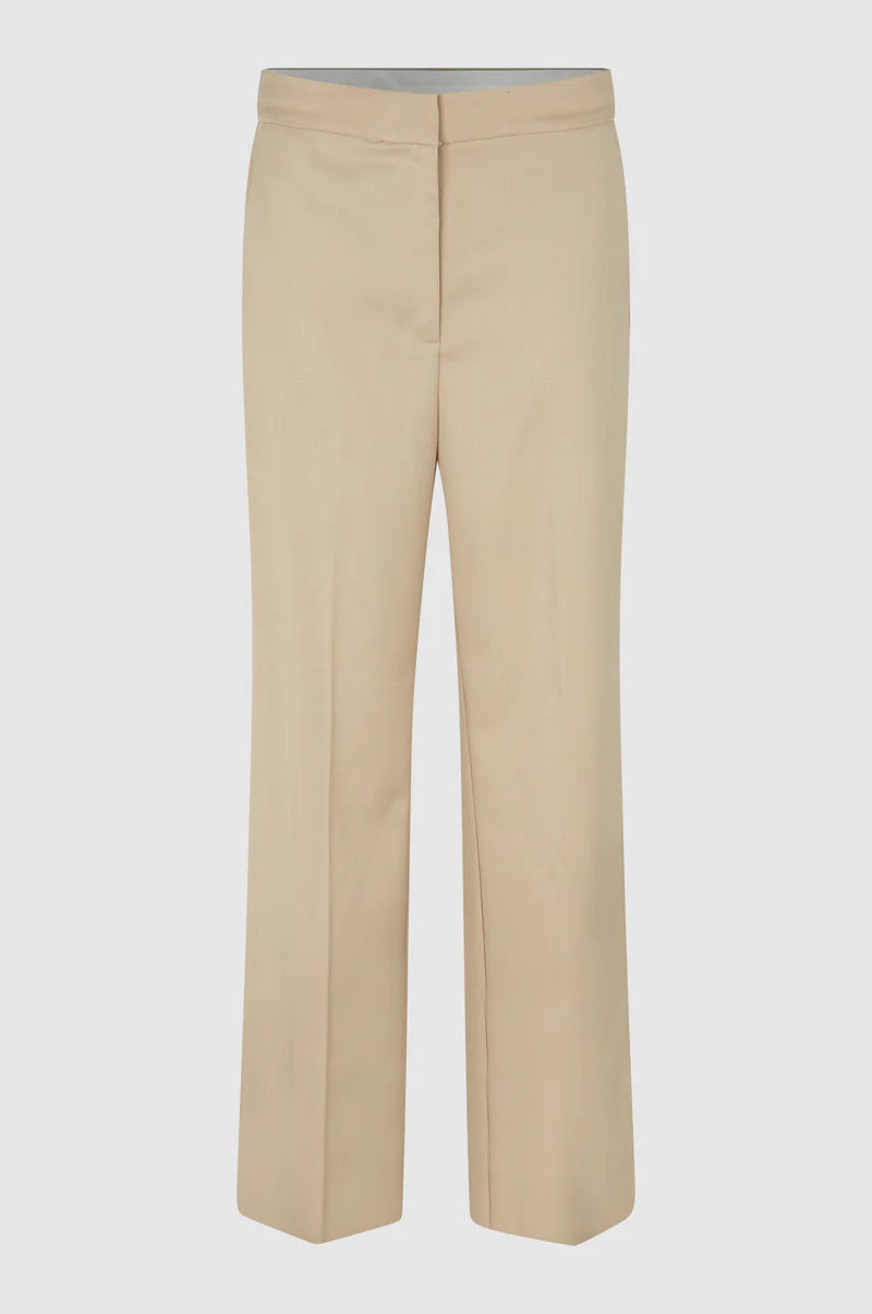 SECOND FEMALE KALEEM STRAIGHT TROUSERS - OXFORD TAN Trousers Mesh Breathable