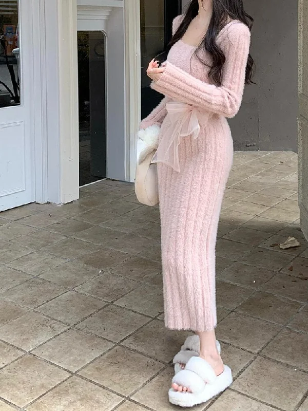 Pink Midi Dress