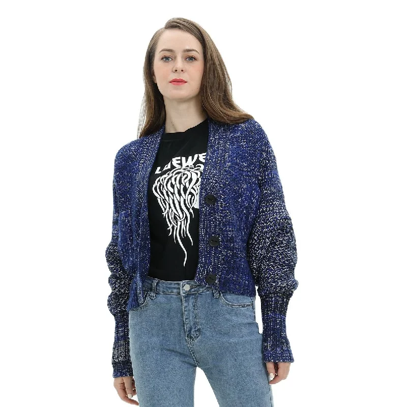 Full Customization LOGO Cardigan Sweater for Ladies winter women coat Chenille Brocade Lace