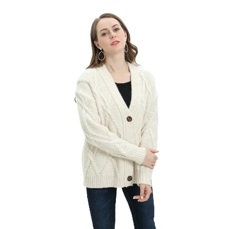 Custom Cardigan Sweater for Ladies  Unique and Stylish cable knit coat Terry Blend Velvet Blend Canvas Blend