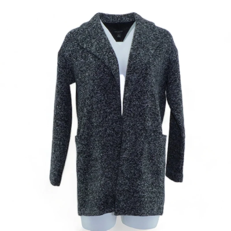 Gray MiscCardigan Sweater Iron Safe Non-Iron Wrinkle Free