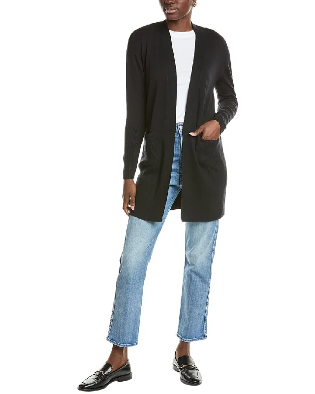 Splendid Retreat Cashmere-Blend Cardigan Elasticated Padded Insulated